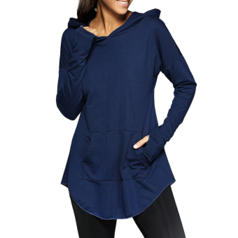 Fashion Women Casual Tunic Sport Vintage Long Sleeve Shirt - intl  