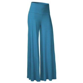 Fashion Women Loose Casual High Waist Wide Leg Pants - intl  