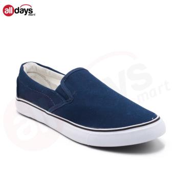 Faster Sepatu Sneakers Kanvas Pria 1603-05 - Navy/Putih