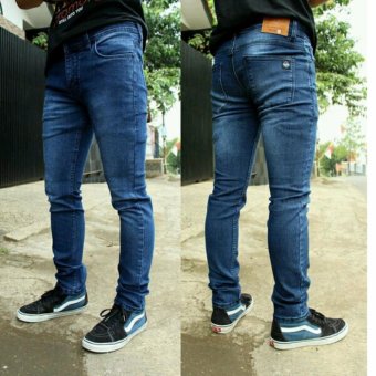 FIFTEEN DENIM Celana jeans skiny fit pria - Biowash scrub  