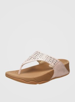 FitFlop Womens Novy Slippers (Nude)  