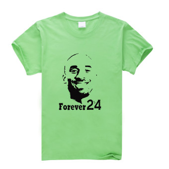 Forever No.Twenty-four Cotton Soft Men Short Sleeve T-Shirt (Green)   