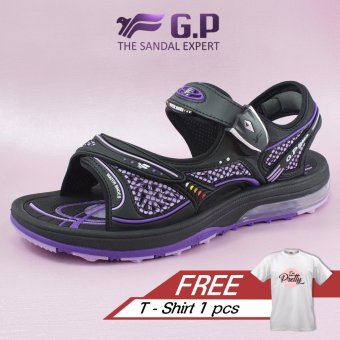 Free T-shirt ! GP-Gold Pigeon Sandal Gunung Air Cush-Purple(G7678W-41)  