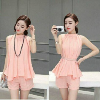 Gallery Fanny Terusan Dress Wanita Set Wanda - Pink  