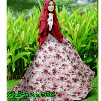 Gamis Khadijah Syar'i Red  