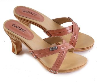 Garsel L415 Sandal Heels Wanita - Synth - Bagus (Salem)  