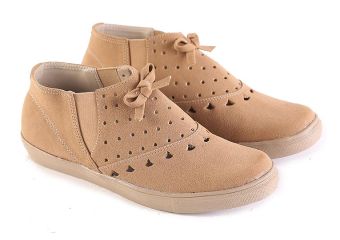 Garsel L530 Sepatu Slip On Wanita - Synth - Keren (Coklat Muda)  
