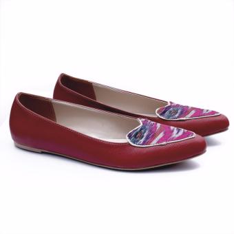 Garucci Sepatu Slip On Wanita / Woman Flat Shoes - Bahan Synth + Textile - SH 6119  
