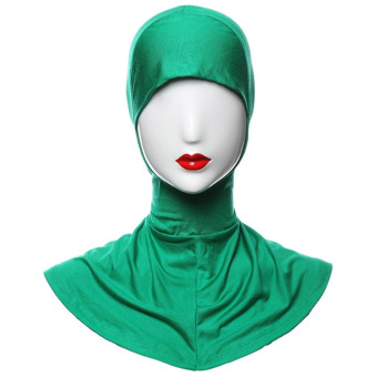 GETEK Islamic Muslim Full Cover Inner Hijab Caps Split Long Underscarf Hats (Green) - intl  