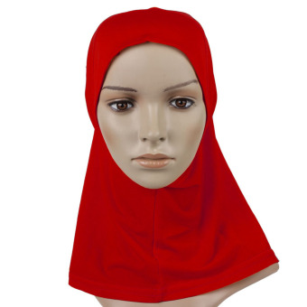 GETEK Islamic Muslim Full Cover Inner Underscarf Hijab Cap Hat (Red)  
