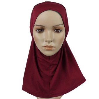 GETEK Islamic Muslim Full Cover Inner Underscarf Hijab Cap Hat (Wine Red)  