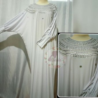 Ghaida' Collection Ghaida' Kaftan Mesir Putih White Muslim Dress  