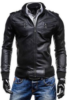 global jaket kulit pria bk 45 hitam lazada indonesia global jaket kulit pria bk 45 hitam lazada indonesia