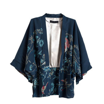 Gofuly NEW Top Brand Fashion Women Printed Loose Style Kimono Cardigan Jacket Coat Best M  