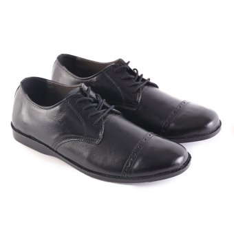 GRATIS ONGKIR!!! Sepatu Formal Pantofel Pria GARSEL 119 (Black) - Kulit Super  