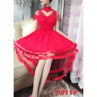 Grosir Dress-9011 Red  