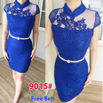 Grosir Dress-9015 Blue  