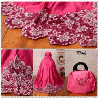 Grosir Dress-Mukena Tulip Pink  