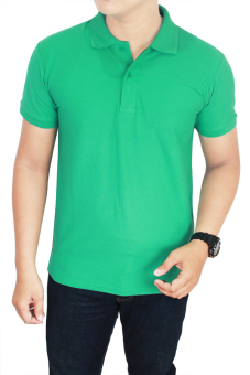 Gudang Fashion - Kaos Polos Kerah 100% Cotton Pique - Tosca Muda  