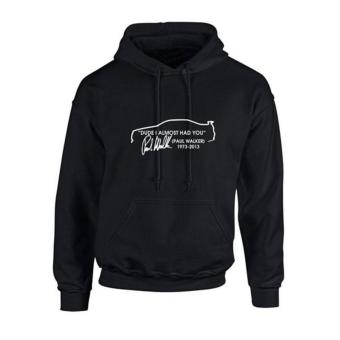 GudangClothing Hoodie Paul Walker Memoriam - Hitam  