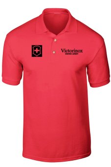 GudangClothing Polo Shirt Victoriinox 01 - Merah  