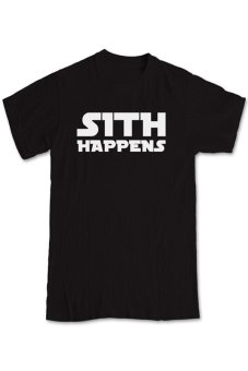 Gudangclothing T-Shirt Sith Happens Starwars - Hitam  