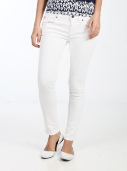 Hammer Ladies Jeans Pants - White  