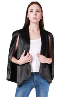 Hang-Qiao Lapel Casual Pockets Suit Blazer Workwear (Black)  