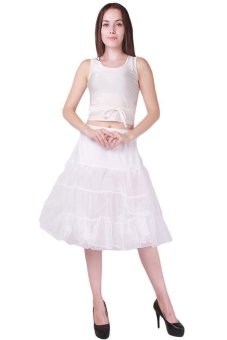 Hang-Qiao Underskirt Swing Petticoat Ballet Skirt Dance Dress White  