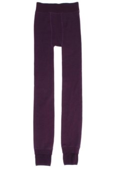 Hang-Qiao Warm Women Leggings Tights High Waist Pants Purple  