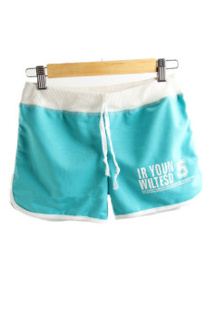 Hang-Qiao Women Sports Beach Shorts Casual Hot Pants (Lake Blue)  