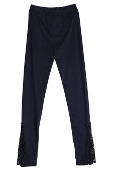 Hanyu Cotton Tight Leggings Pants (Navy Blue)  