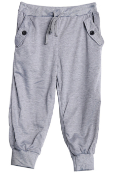 Hanyu Man 3/4 Hiphop Sweatpants Grey  