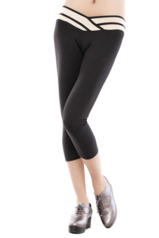 Hanyu V-shape Stretch Leggings (Black)  