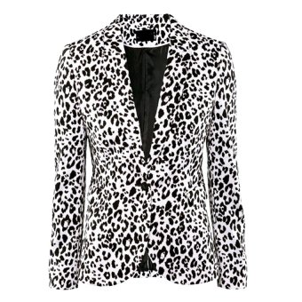HAOFEI Female Leopard Suit Jacket      