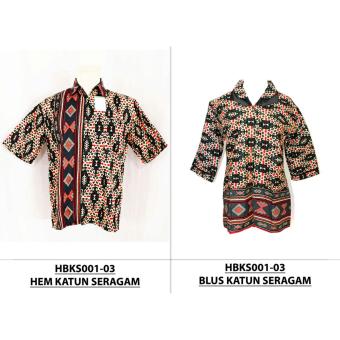 Hem dan Blus Batik Couple HBKS001-03CXXL  