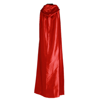 HengSong 170 cm dengan tudung cosplay Halloween besar ganda Cape Hitam dan Merah  