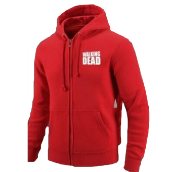 Hequ Fall and Winter The Wings Horn Hooded Hoodie Sweater Jacket Men Red - intl  
