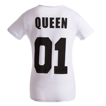 Hequ Short Sleeved Queen T-shirt (White)  