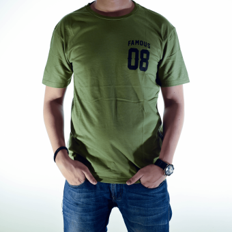 High5 - Kaos Famous Pria Hijau Army  