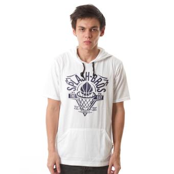 HIGH5 – Kaos Hoodie Splash-Bros Pria Putih White  