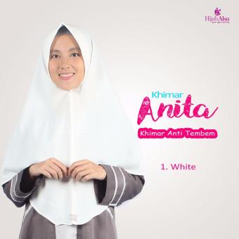 Hijab Alsa - Jilbab Syar'i Anita - White  