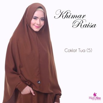 Hijab Alsa - Jilbab Syar'i Raisa - Coklat Tua  