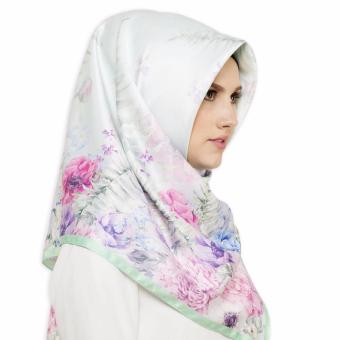 Hijabstore - Angel Lelga Original Scarf AL 120 - White Motif Flower  
