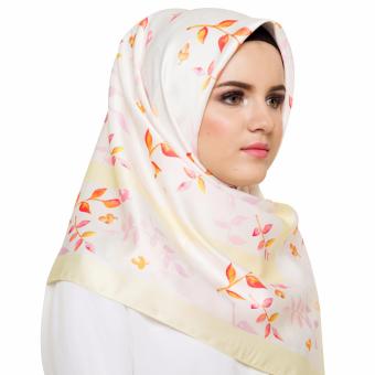 Hijabstore - Moshaict By Itang Yunasz AL 085 - White Motif Floral  