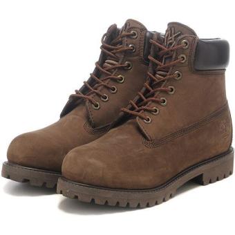 Hiking Leather Sneakers For Timberland 34049 Boots For Men (Coffee) - intl  