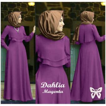 Hirani Collection - Dahlia Hijab - Magenta (Tanpa Phasmina)  
