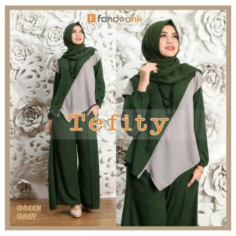 Hirani Collection - Tefity Hijab - Green Abu  