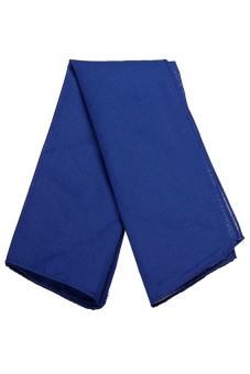 HKS Fancy Plain Bandana 100% Cotton Head Neck Wrist Wrap Neckerchief Scarf (Blue) - intl  