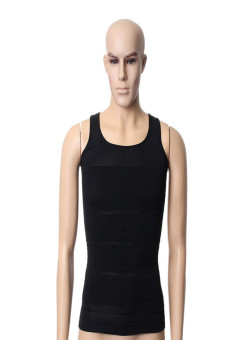 HKS Mens Slimming Vests Body Shaper Tank Belly Buster Underwear Vest Compression Gym XL - intl  